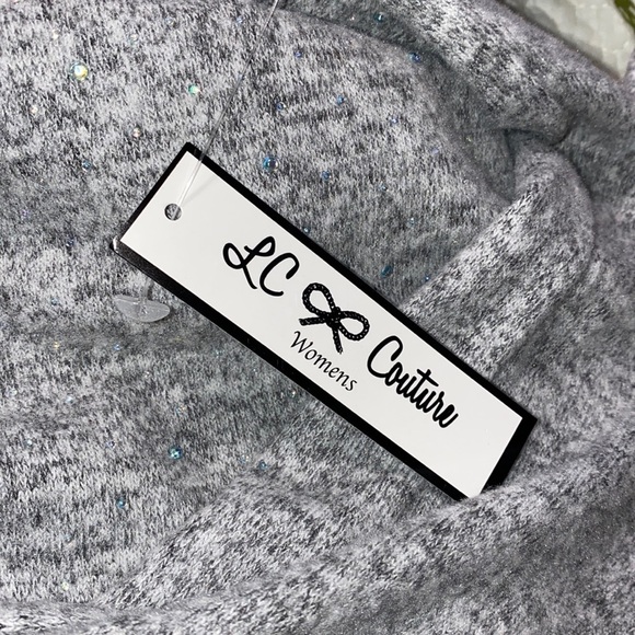 LC Couture womens large cold shoulder cut out top - Picture 7 of 9